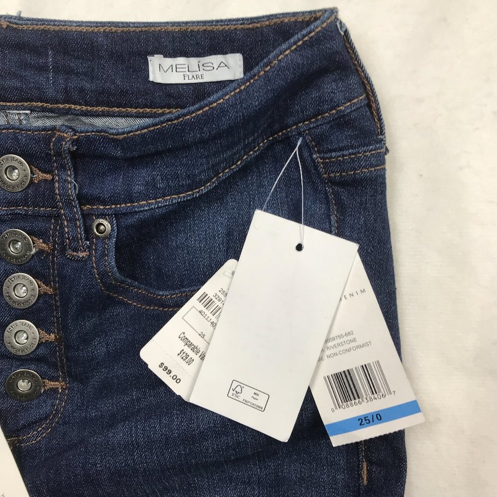 NWT NM Sanctuary Flare High Waist Stretch Jean - Picture 12 of 15
